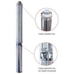 Bomba de Agua Sumergible Para Pozo 0,75CV 0,55kW Monofásica 230V IDEAL SJI-8