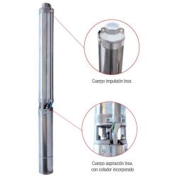 Bomba de Agua Sumergible Para Pozo 3CV 2,2kW Monofásica 230V IDEAL SJI-30