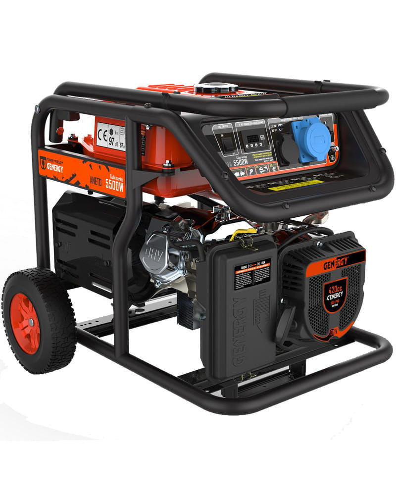 Generador Eléctrico Gasolina 5500W Genergy Aneto