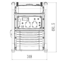 Generador Eléctrico Inverter Rodas 3800W 230V