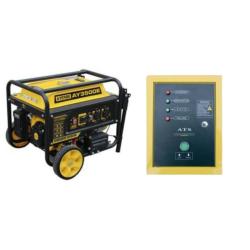 Generador Eléctrico Gasolina AY-3500 E con Cuador de Control AY-25 ATS MN E Ayerbe