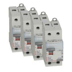 Pack 4 uds. Interruptor Diferencial 40A Eléctrico Rearmable Legrand 2P 30mA Tipo A