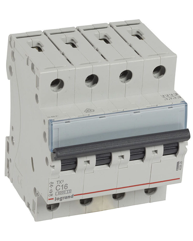 Magnetotérmico 16A 4P 6KA C Trifásico Automático Legrand
