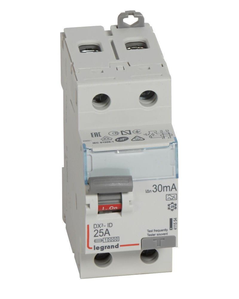 Diferencial 63A 2P 30mA Tipo A Rearmable Legrand