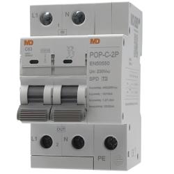 Interruptor Magnetotérmico 63A 2P 10KA C MD