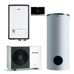 Bomba de Calor Aerotermia Bibloc Vaillant AroTherm Plus 8 con Módulo Hidraulico MEH97/6, ACS 200L y sensoCOMFORT Cableado