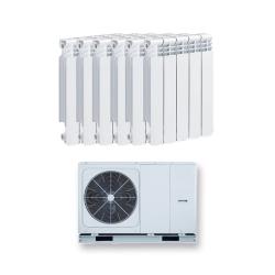Kit Aerotermia con Radiadores de Agua 10kW Aquaris para vivienda 130m2