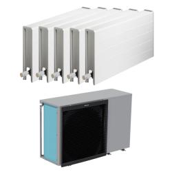 Kit Aerotermia con Radiadores Hidráulicos para Calefacción con 9kW Daikin para vivienda 120m2