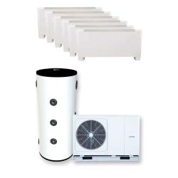 Kit Fancoil Aerotermia Suelo 10kW Aquaris con depósito 100L