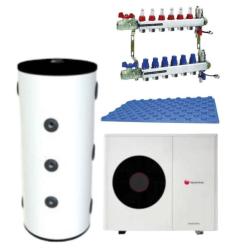 Kit Calefacción Aerotermia y Suelo Radiante para 70m2 con Genia Air Max 5.6kW Saunier Duval
