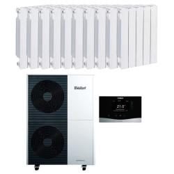Kit Aerotermia con Radiadores de Aluminio 14kW Vaillant AroTHERM para 160m2
