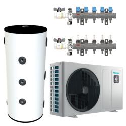 Kit Suelo Radiante con Aerotermia para 140m2 Ferco con Bomba de Calor Hisense 16kW