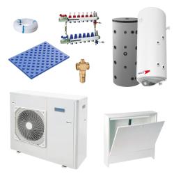 Kit Aerotermia con Suelo Radiante Domusa Dual Clima 19R 19kW R32 para 200m2