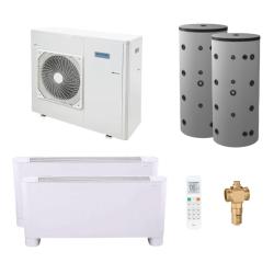 Kit Aerotermia con Fancoils Domusa Dual Clima R32 6R 6kW para 100m2