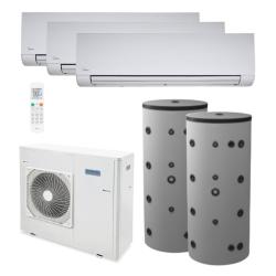 Kit Aerotermia con Fancoils Domusa Dual Clima 6R 6kW R32 para 100m2