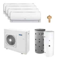 Kit Aerotermia con Fancoils Domusa Dual Clima 16R R32 16kW para 180m2