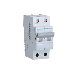 Interruptor automático magnetotérmico terciario Hager MU C16 2P 6kA MUN216A