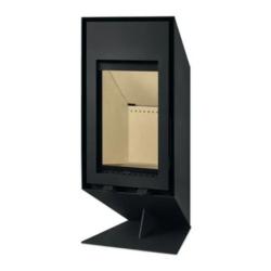 Estufa de Leña 7,3 kW Tek Wall Eco Negro sin turbina