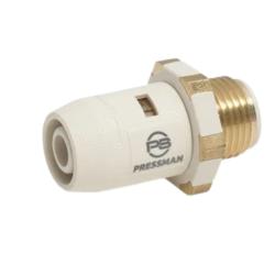 Entronque push fit plástico 25mm x 3/4" M calefacción Pressman PushFIT