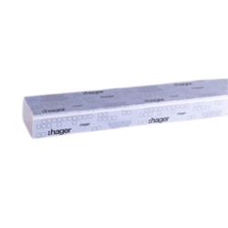 Canaleta para tubería 90x60/2m PVC blanco Hager
