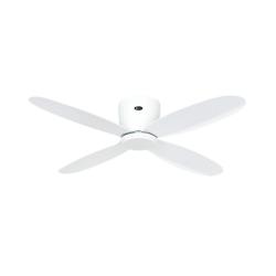 Ventilador de Techo sin Luz Silencioso 31W Eco Plano Blanco con Mando a Distancia