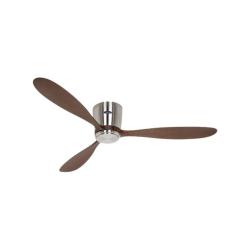 Ventilador de Techo sin Luz Silencioso 31W Eco Plano Madera Oscura