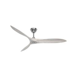 Ventilador de Techo sin Luz Silencioso 16W ECO Airscrew Madera Maciza Blanca con Mando a Distancia