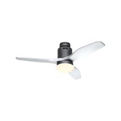 Ventilador de Techo con Luz Silencioso 21W ECO Aerodynamix Plata con Mando a Distancia