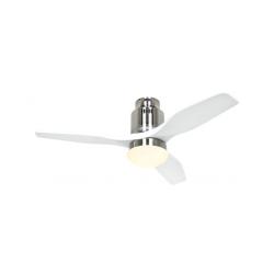 Ventilador de Techo con Luz Silencioso 21W ECO Aerodynamix Blanco con Mando a Distancia