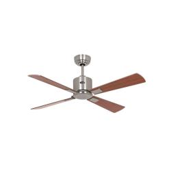 Ventilador de Techo sin Luz Silencioso 17W ECO Neo III Madera y Plata