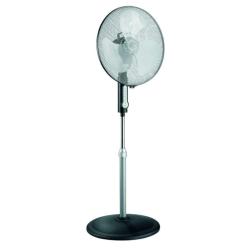 Ventilador de Pie Potente 50W Greyhound Negro