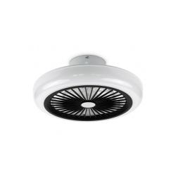 Ventilador de Techo Silencioso sin Aspas con Luz LED y Mando a Distancia 24W Noaton Polaris Negro