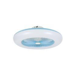 Ventilador de Techo sin Aspas Silencioso con Luz LED y Mando a Distancia 26W Callisto Azul