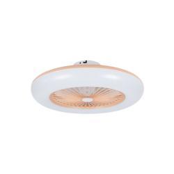 Ventilador de Techo sin Aspas Silencioso con Luz LED y Mando a Distancia 26W Callisto Rosa