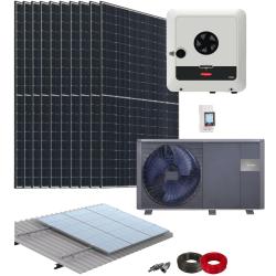 Kit Aerotermia con Placas Solares 10kW Fronius con Bomba de Calor 6kW Midea y Batería de Litio 8,3kWh más material de instalación