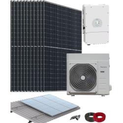 Kit Aerotermia con Placas Solares 12kW Deye con Bomba de Calor 6kW Thermor con material de instalación