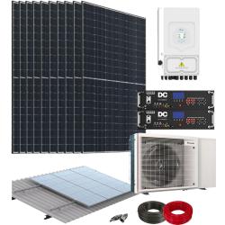 Kit Aerotermia con Placas Solares 8kW Deye con Bomba de Calor 4,6kW Daikin y material de instalación