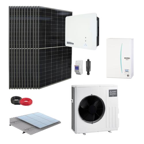 Kit Aerotermia Placas Solares Tensite Mitsubishi
