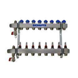 Colector Acero Inoxidable 5 Circuitos para Suelo Radiante Schutz