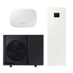 Bomba de Calor Aerotermia 8kW Samsung EHS Mono Alta Temperatura Quiet R32 con con Climatehub 200L 2 Zonas y Wi-Fi