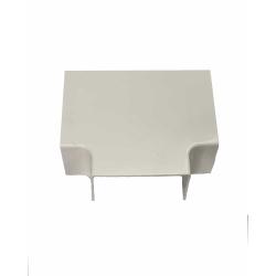 Canaleta para Cables Grande Blanca Ángulo en T 80x50