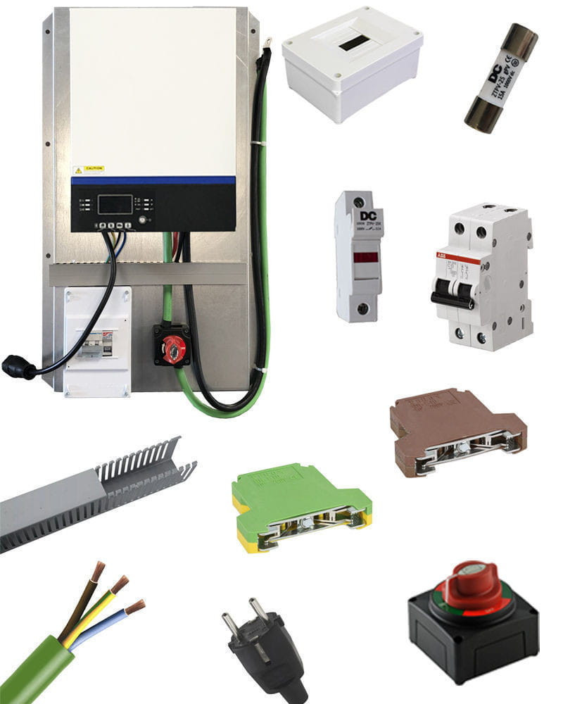 Inversor Cargador Voltronic VMIII 3000W 24V premontado con protecciones