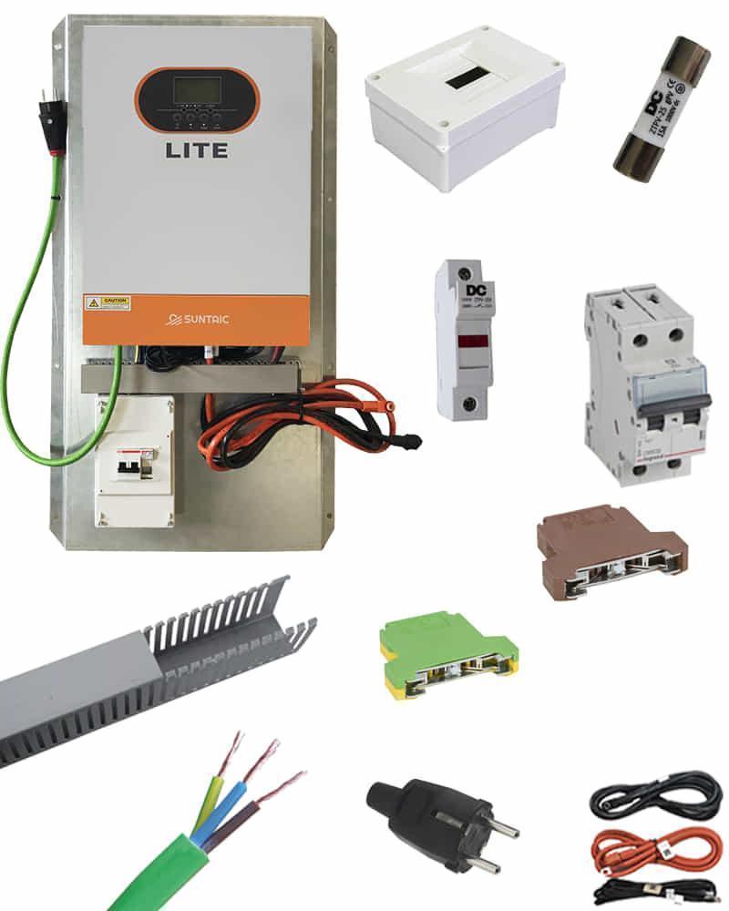 Inversor Cargador Suntaic Lite 5500W 48V Litio Suntaic premontado con protecciones