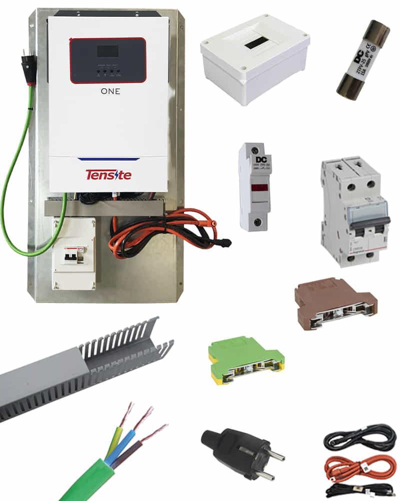 Inversor Cargador Tensite One 5500W 48V Litio Suntaic premontado con protecciones