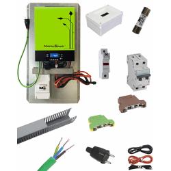 Inversor Cargador Omega 3000W 24V Litio Pylon Premontado con protecciones