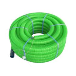 Tubo Corrugado Exterior Verde PVC DN75 50m (1 rollo)