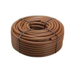 Tubo Corrugado Exterior 25mm Marrón PVC 75m (1 rollo)