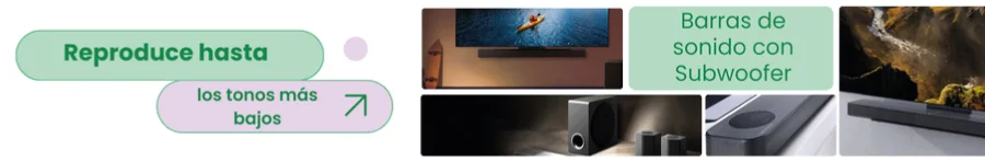 Barras de sonido con subwoofer al mejor precio