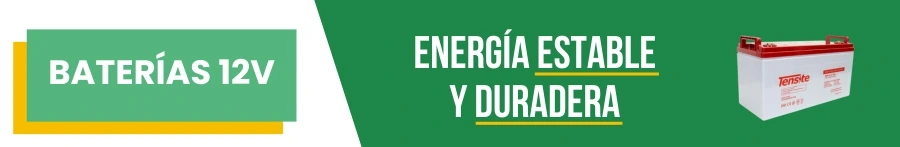 Baterías 12V: Energía estable y duradera