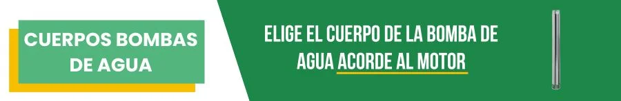 Cuerpos Bombas de Agua acorde al motor
